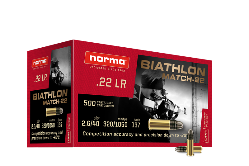 Norma BIATHLON MATCH-22 produktförpackning